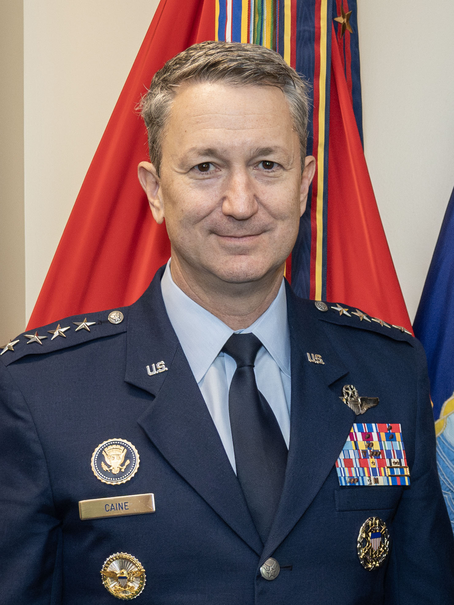 File:Chairman of the Joint Chiefs of Staff General Dan Caine at the Pentagon, USA on April 17, 2025 (cropped).jpg - Wikimedia Commons