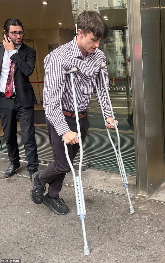 Ungerboeck appeared at court on crutches on February 9 after breaking his toe
