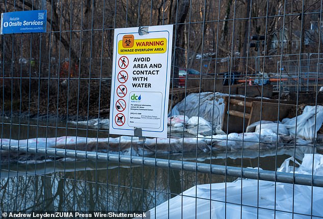 A collapse along a sewage line in Montgomery, Maryland in January resulted in a spill of approximately 300 million gallons of wastewater into the River