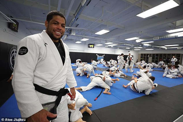 Galvao at his former studio Atos Jiu Jitsu headquartered in San Diego, where he has now been suspended