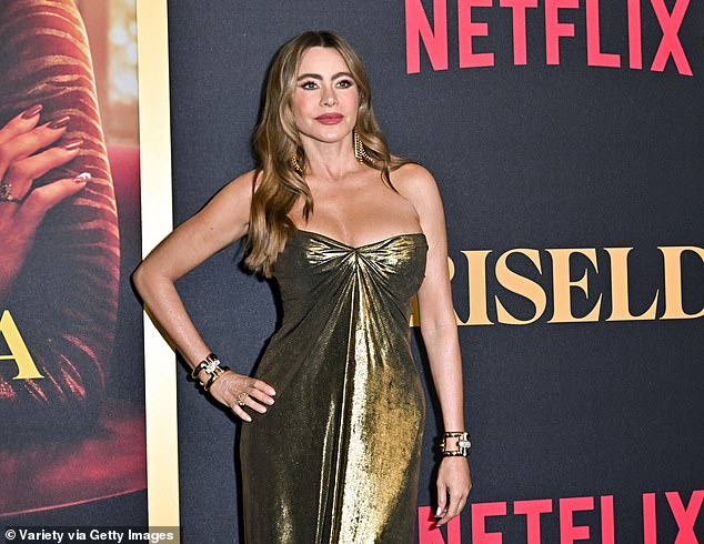 Sofia Vergara at the premiere of "Griselda" in which she played a female cartel boss
