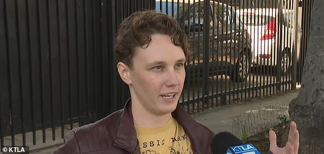 Reel's neighbor, Roman Henson, also witnessed the commotion and jokingly said automated robots are 'coming for us'