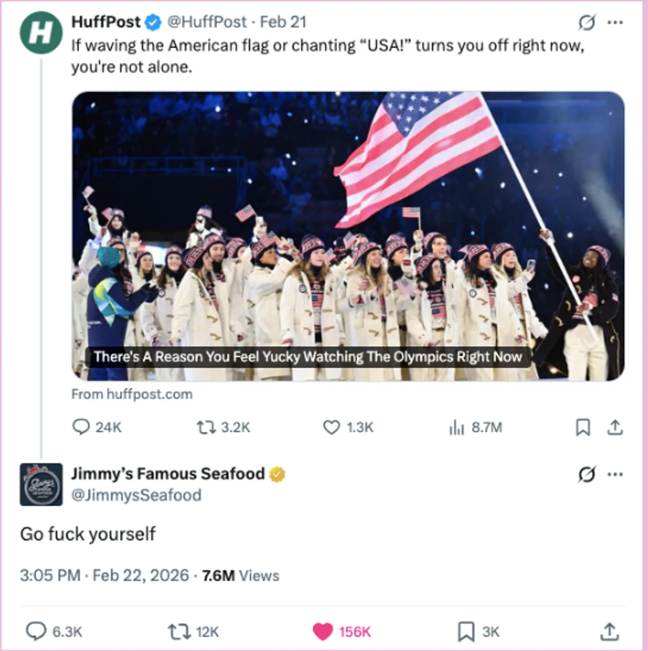 INGERSOLL: Patriotism Makes The Huffington Post ‘Feel Yucky.’ We’ve Got Three Perfect Words In Response