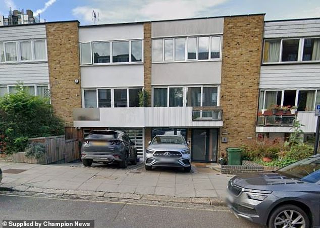 Pictured: Ms Mckeown and Mr Dalton's home (centre-left) and that of Ms Haleema and Mr O'Connor (centre-right)