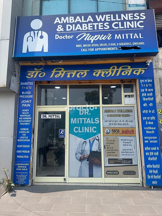 Since late 2024, Dr Mittal has been running the Ambala Wellness Clinic - in Ambala, a city in northern India - which boasts of her ¿20 years of international experience in the UK¿
