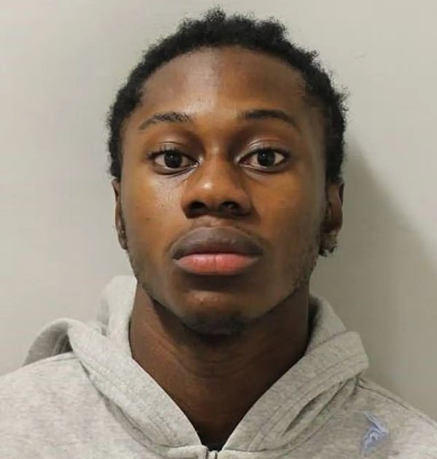 The gang member (pictured) who is an inmate of HMP Feltham in Hounslow, escaped custody after fleeing from Lewisham Hospital in south-east London on February 15