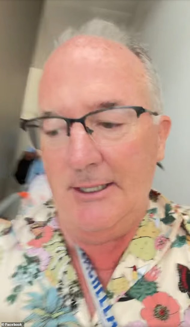 Dan Smith, from the Palm Springs area, shared a clip of what appeared to be him running down a staircase as alarms rang out in the background