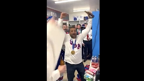 ‘You’re either mentally deficient or a liar’: Media get hammered for blasting Kash Patel celebrating with Team USA hockey champs
