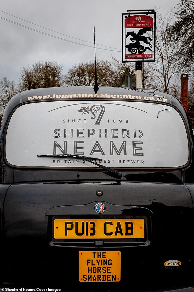 The black cab helped to raise at least £700 for charity
