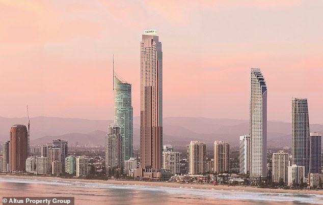 Trump tower on the Gold Coast set to be Australia's tallest building - as tens of thousands of people back a petition opposing the project