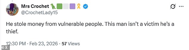 Readers have reacted with fury after convicted fraudster Howard was 'portrayed as the victim'