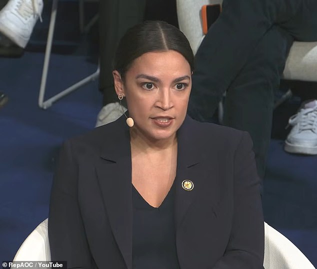 Rep. Alexandria Ocasio-Cortez of New York gave halting answers at times to foreign policy questions posed to her during panels at the Munich Security Conference on Friday