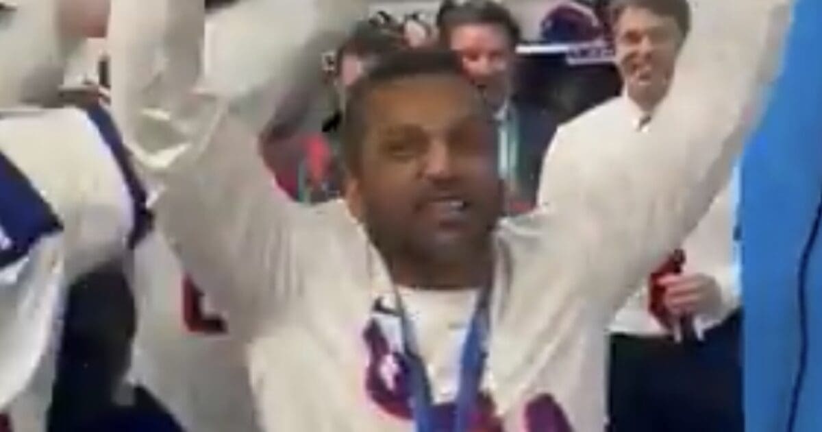 FBI Director Kash Patel Celebrates With USA Men’s Hockey Team In Locker Room After Gold Medal Victory, Addresses “Very Concerned Media”