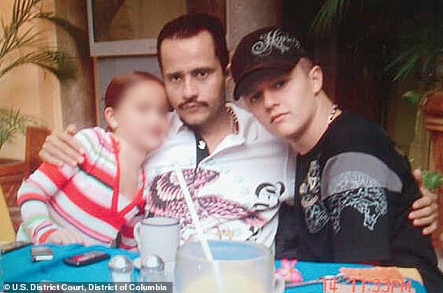 Nemesio Ruben Oseguera Cervantes a.ka. El Mencho, reputed leader of the Jalisco New Generation cartel, with his son Ruben Oseguera Gonzalez, known as El Menchito