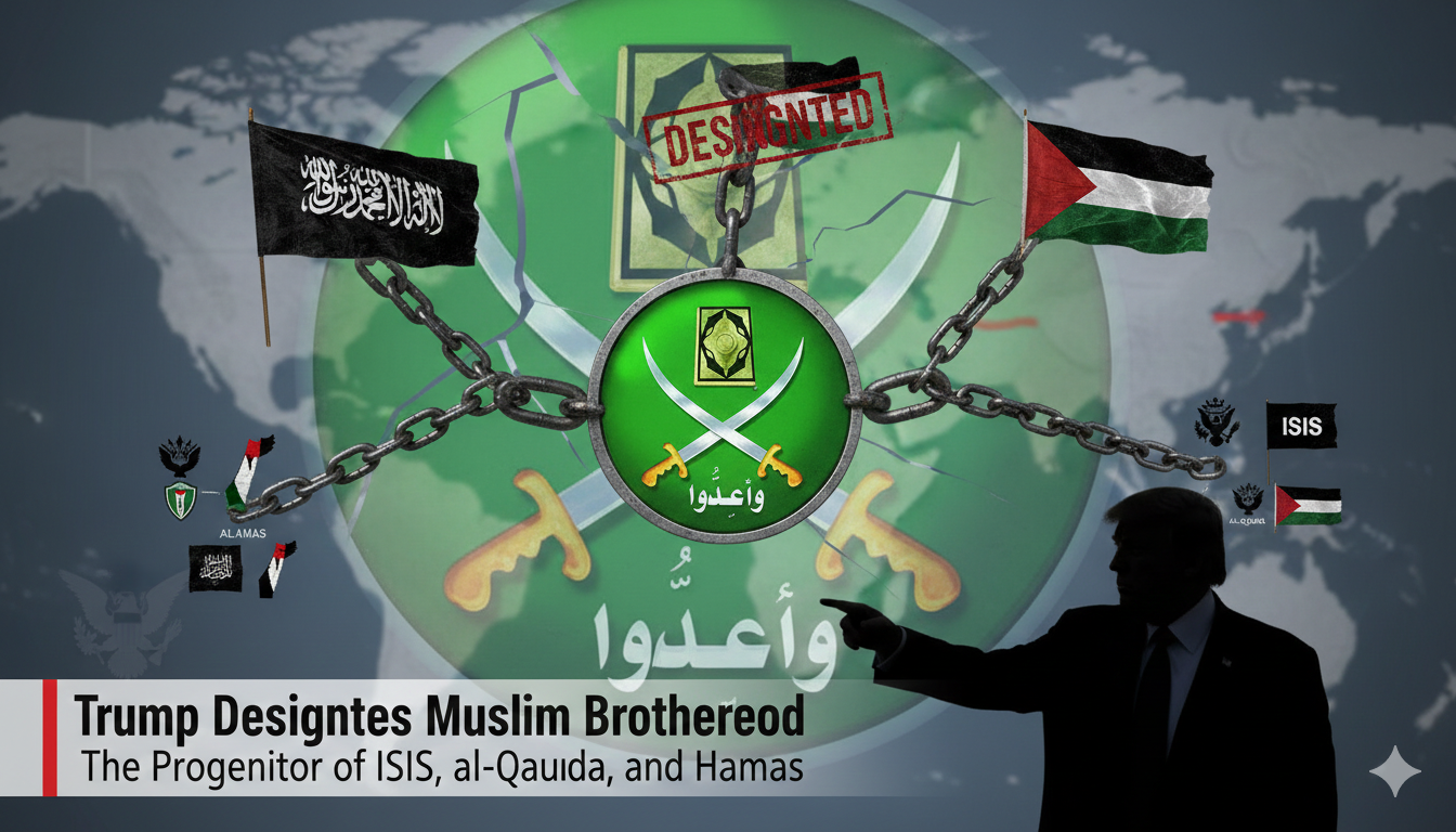 Trump Designates Branches of Muslim Brotherhood as Terrorist Organizations – The Progenitor of ISIS, al-Qaeda, and Hamas