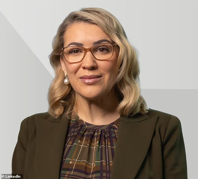 Ms Marinkovic (pictured) has denied using AI to post about Ms Harris