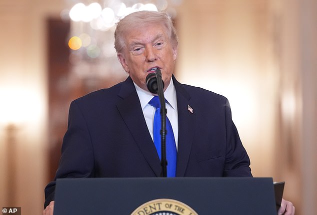 Trump responded to Siebel Newsom's tweet by claiming her husband had dropped out of the presidential race