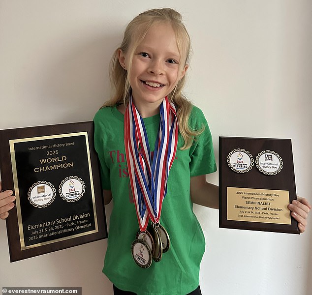 First Lady Melania Trump has invited 10-year-old Everest Nevraumont to sit with her because Nevraumont is an 'AI education advocate and history champ.' The youngster used AI study guides to help her place higher than any other female student at the National History Bee