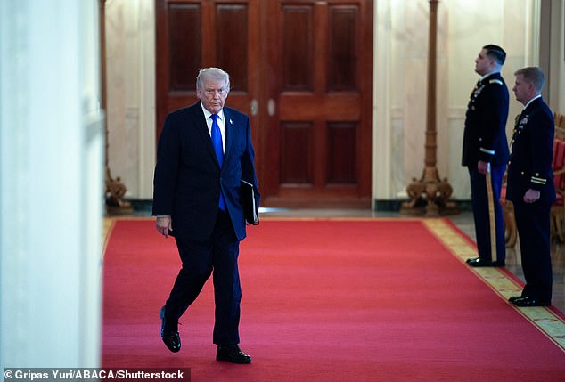 Tuesday evening, Trump had Newsom on the mind, posting to Truth Social: 'Wow! Gavin Newscum just dropped out of the Presidential Race!!!'