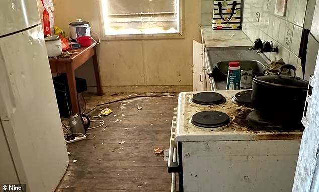 The kitchen area was very dirty, with some questioning why the workers couldn't clean up after themselves as others defended them