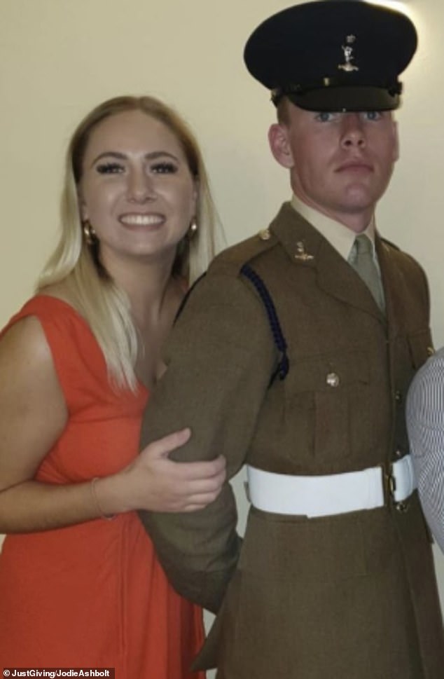 A keen rugby player, Joshua (pictured with his sister Jodie Ashbolt) had kept the true extent of his relationship issues from his family