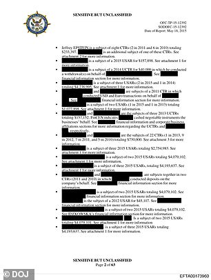 It was marked as 'sensitive but unclassified'