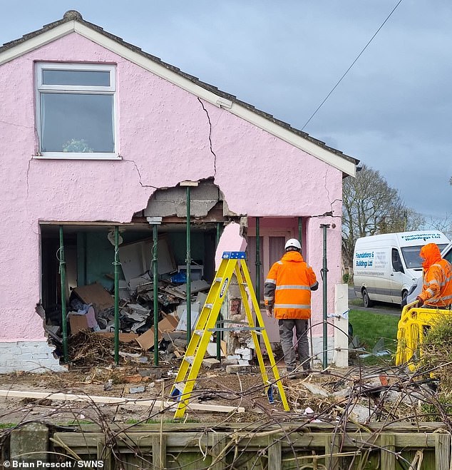Elderly couple, aged 89 and 96, are left 'devastated' after their home of four decades is destroyed by van which ploughed into their bungalow