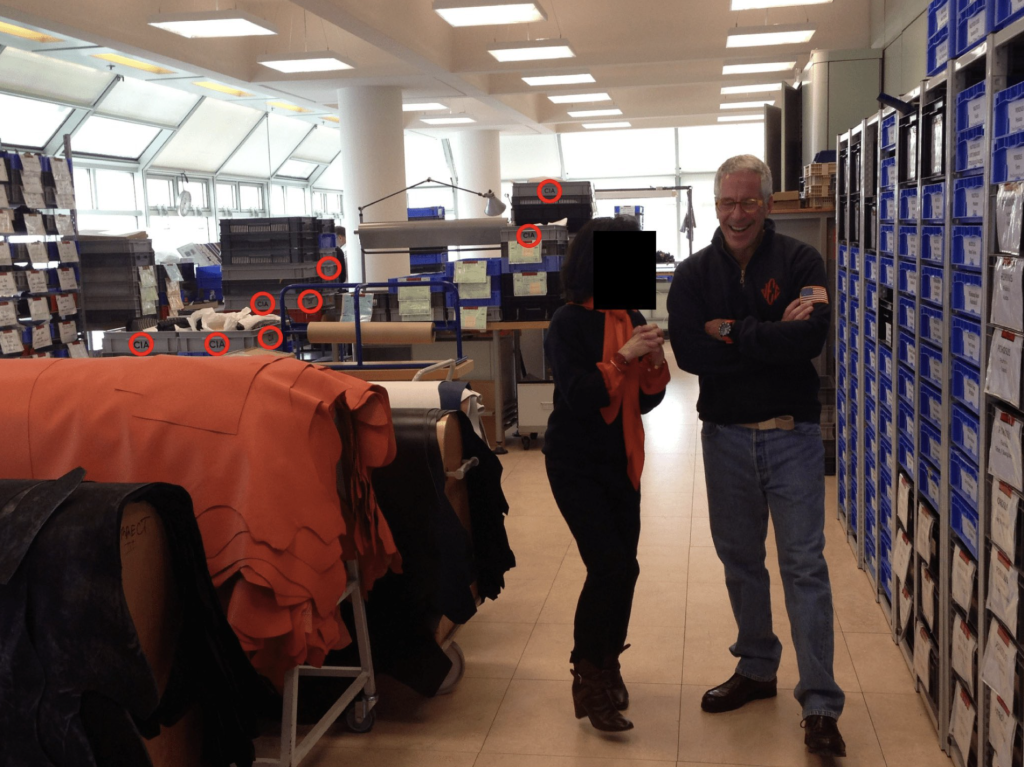 Epstein files allegedly showing CIA headquarters actually shows Hermes design studio. 