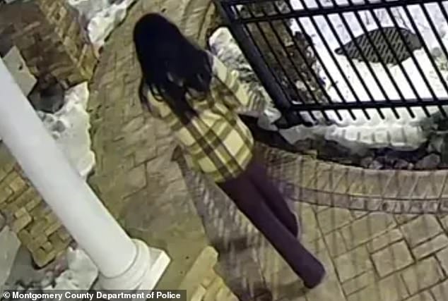 Police release suspect video of woman who 'shot dead wealthy legal scion, 87, in Maryland senior living facility'