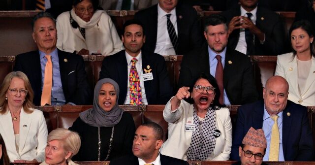 Democrat Congresswoman: Trump Asking Lawmakers to Stand for Americans over Illegals Was 'Racist'