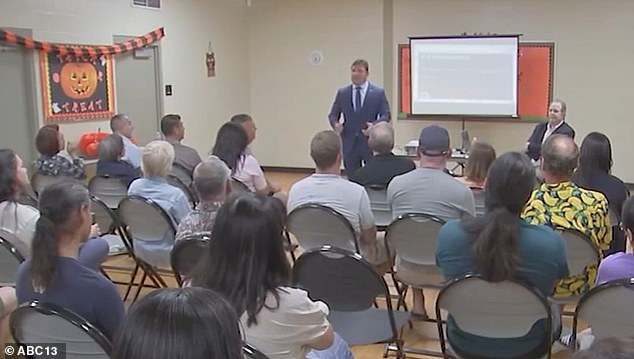 Residents attended a city council meeting last fall, pictured above, to voice their concerns. Many stated that they were worried about their safety and accused city officials of a lack of transparency