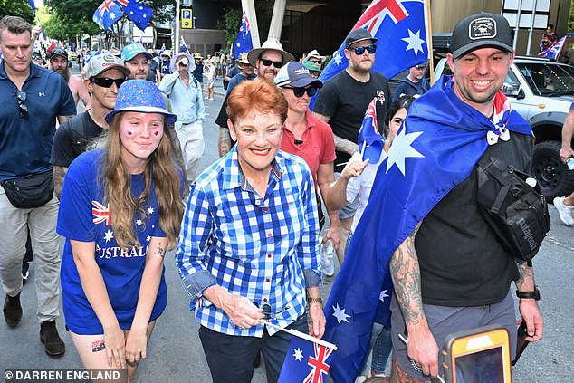Anthony Albanese uses a single disparaging word to describe Pauline Hanson - as he makes a pitch to her supporters amid One Nation poll surge across the country