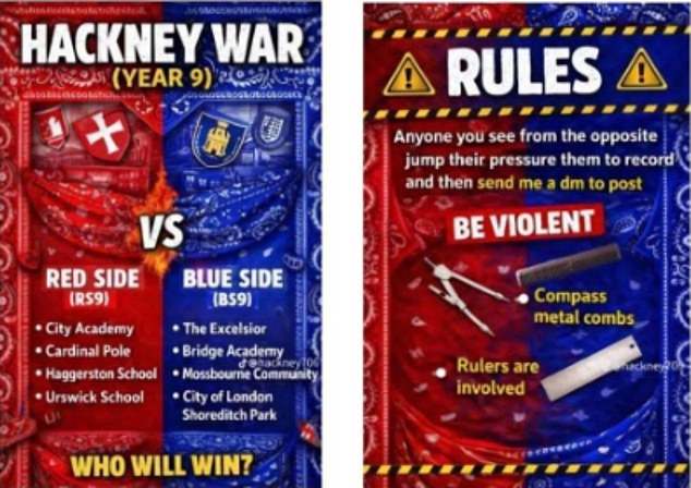 Schools across the capital have also sent out letters warning parents to monitor their children's social media use in case they are recruited