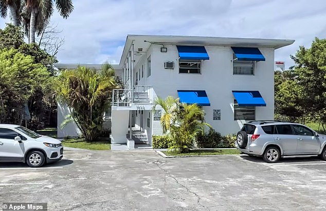 He allegedly kidnapped and strangled a woman he met on a dating app and lured to his Miami apartment (pictured) with her young daughter in tow