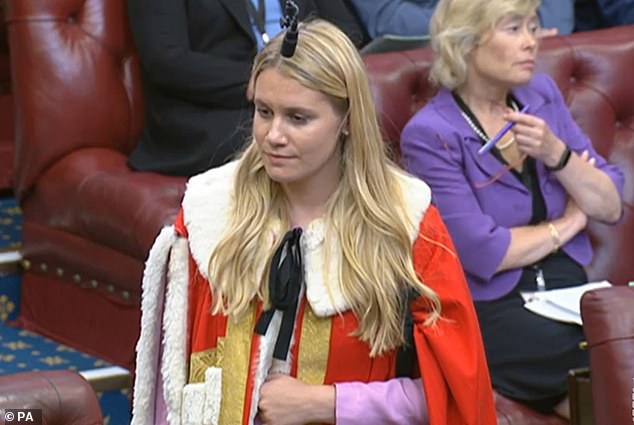 The school, which caters for 400 girls aged two to 18, is the alma mater of former Tory special advisor Charlotte Owen (pictured), who was the youngest person to be made a life peer at age 30