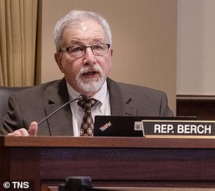 Rep Steve Berch interrupted Pettinger and said the meeting was 'not performance theater'