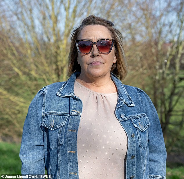 NHS healthcare assistant Joanne Virtue, 57, (pictured) said the mosque needs to be finished or else the space should be used for something else in the community