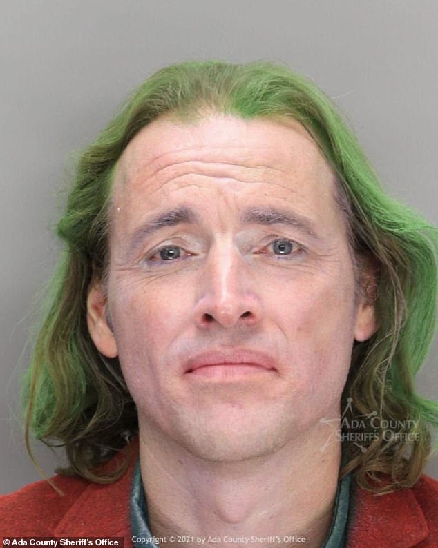 Pettinger is a known far-right activist in Idaho. He's pictured above in a mugshot photo from an arrest in 2021