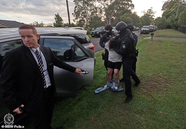 Andrews was taken in for questioning with his jeans around his ankles