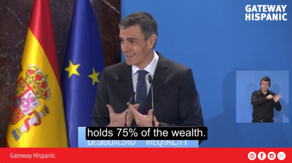 Pedro Sánchez insiste en agenda ideológica sobre desigualdad mientras ignora el crecimiento (VIDEO)