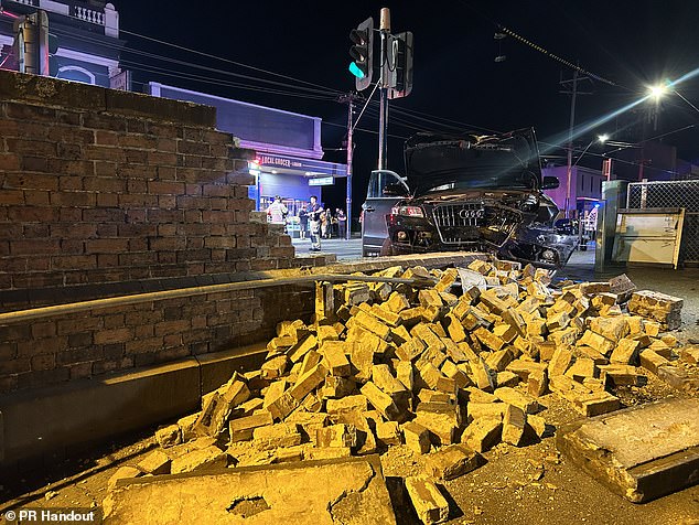 Police allege a 33-year-old driver was drunk when he allegedly crashed into two pedestrians