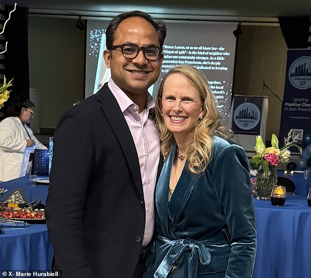 Hurabiell is the fiancé of Mainul Mondal, the founder and CEO of Ellipsis Health (pictured together)