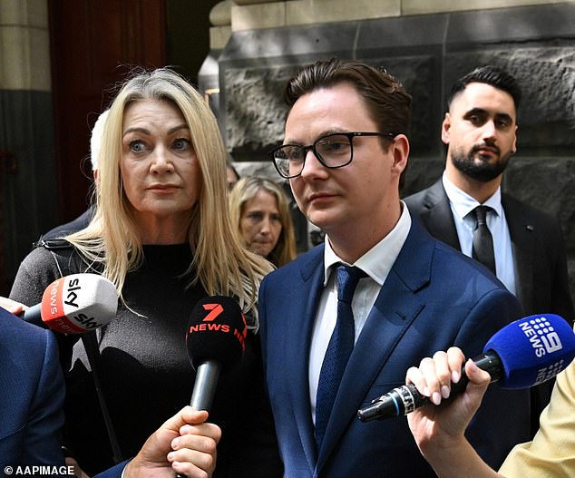 Lynn was supported by his wife Melanie and son Geordie in court