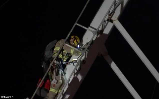 Firefighters were called to the construction site in Ivanhoe to rescue the teen
