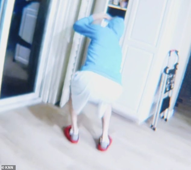 The suspect then appeared to try and conceal the 'poison' container from his roommates