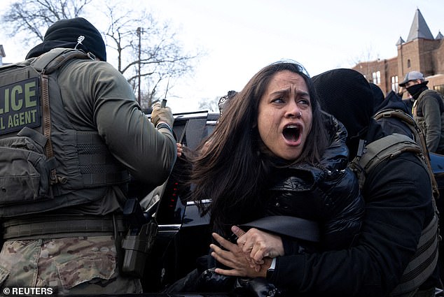 She was accused of the assaulting an ICE officer and was arrested for obstruction of law enforcement efforts