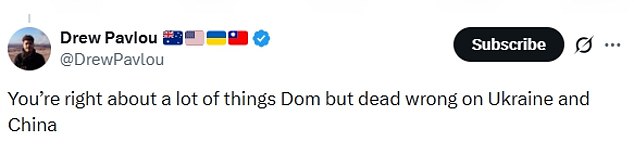 Cummings has faced condemnation for his 'disgusting' views on Ukraine, with others praising Mr Lopresti for his 'brave' service
