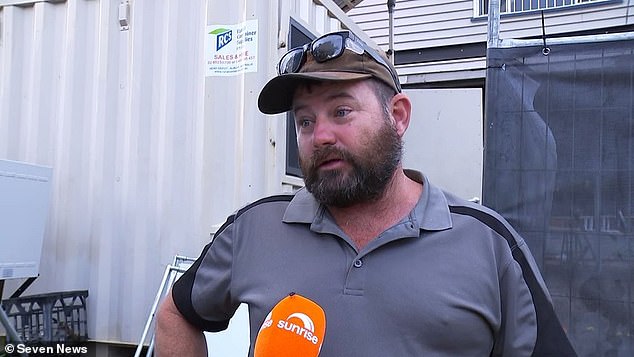 Heroic tradie describes the three words that sent him running to save a child from an alleged car thief