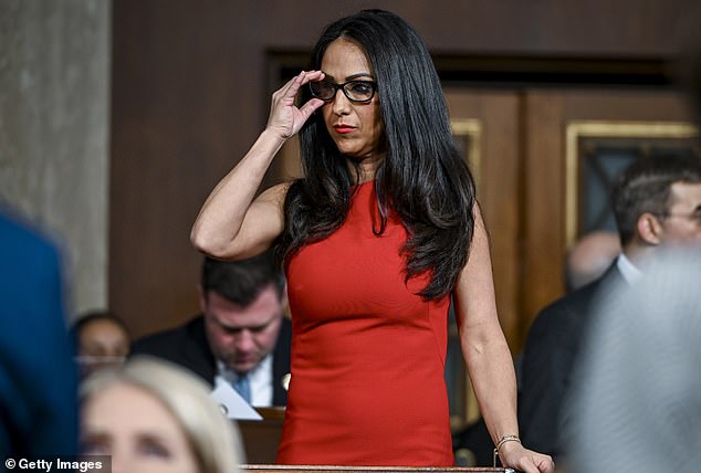 Boebert at President Donald Trump's State of the Union address on Tuesday