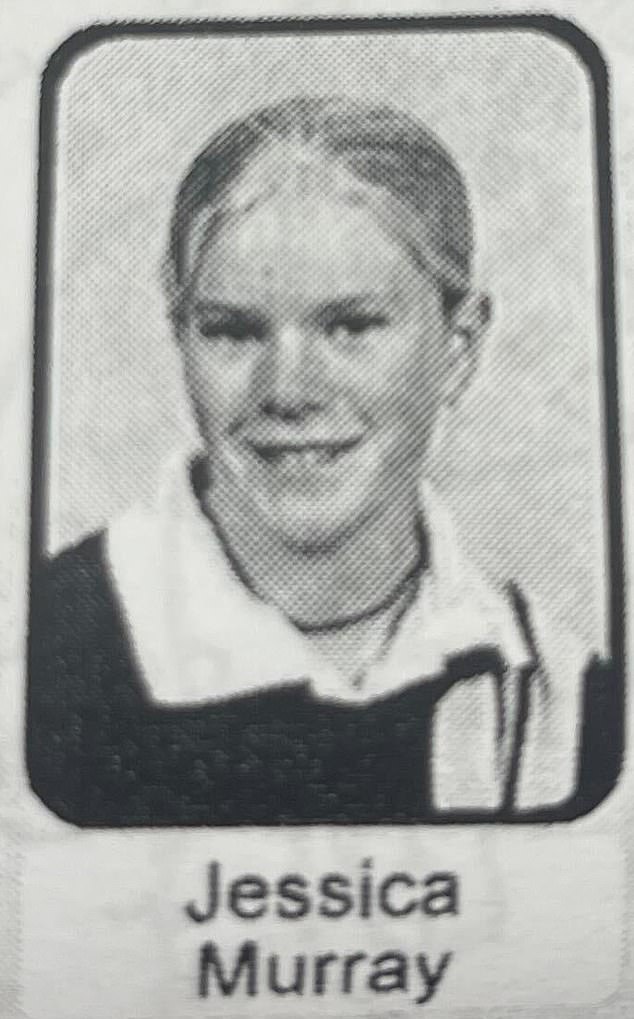 Jessica is pictured as a student at Jamestown Community School